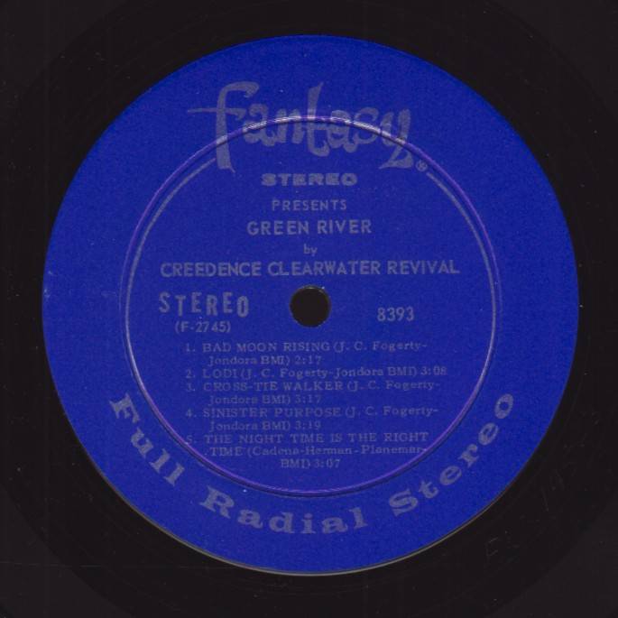 Creedence Clearwater Revival Green River [lp label b usa]